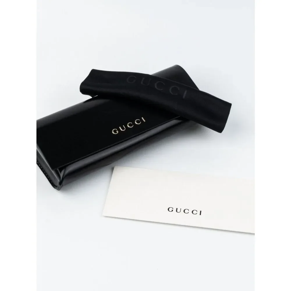 Gucci Men Eyeglasses Black Rectangle GG2107OL 001 NEW AUTHENTIC